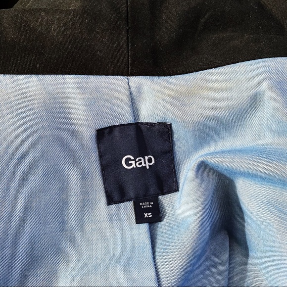 Gap dark navy asymmetric shirt trench coat size XS - Picture 7 of 8